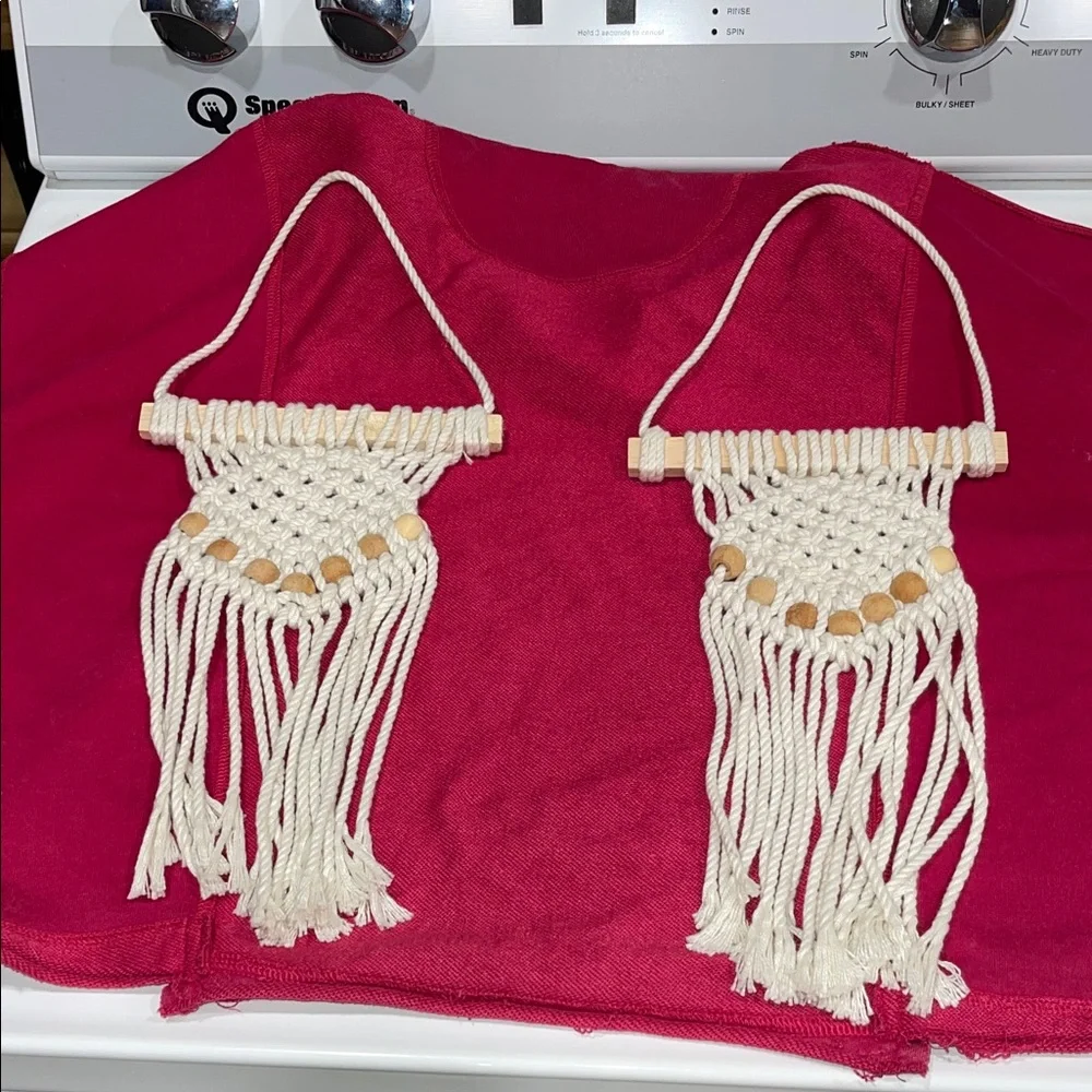 Elegant Cream Macrame Wall Tapestry